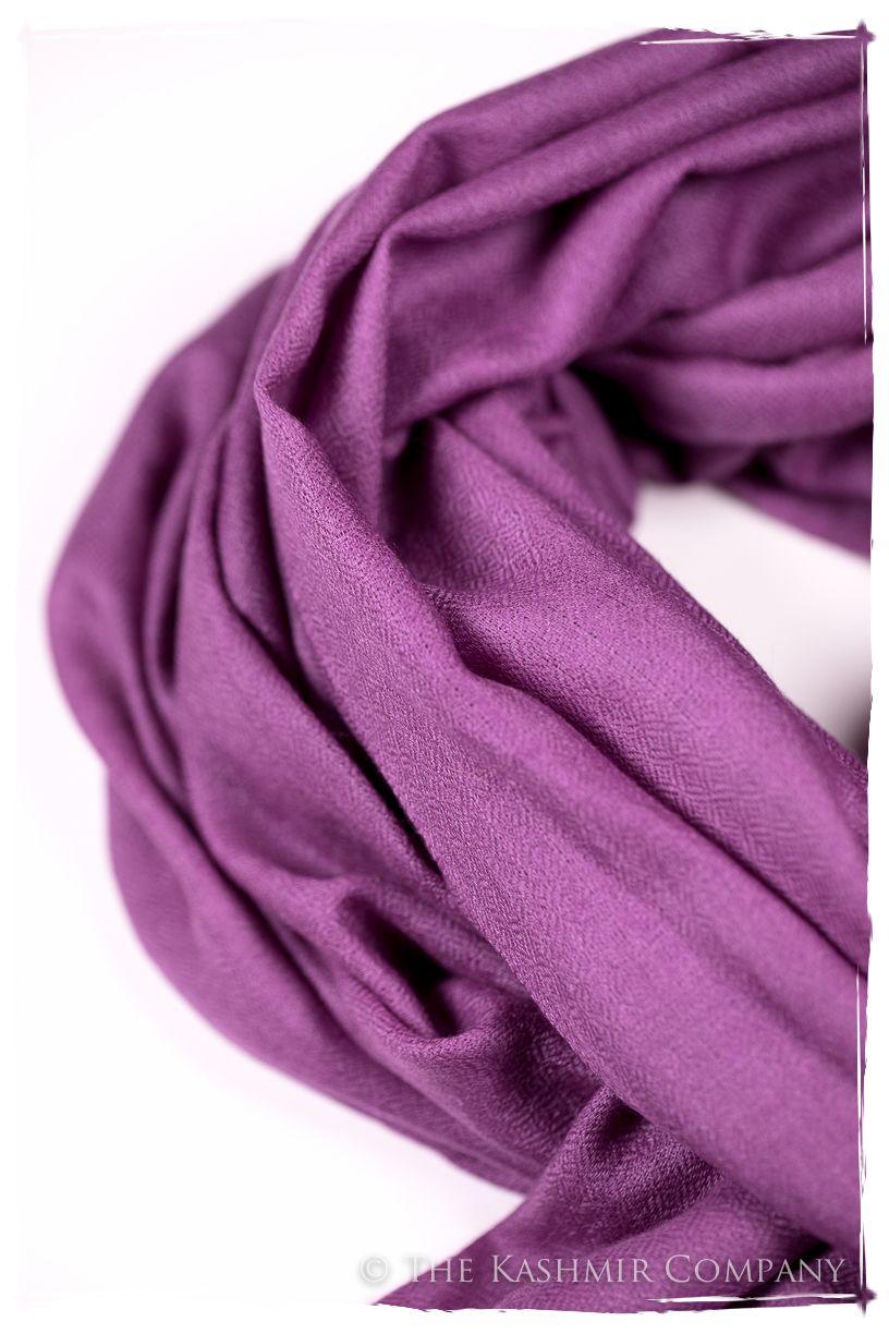 Bul Bul Radiant Orchid Kashmir Wool Scarf