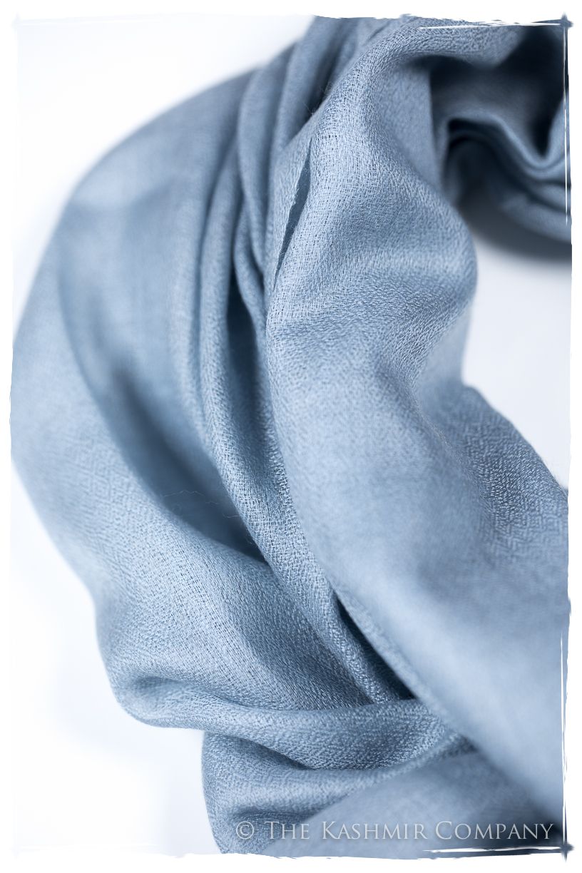 Bul Bul Kentucky Blue Kashmir Wool Scarf
