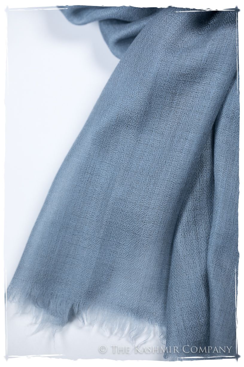 Bul Bul Kentucky Blue Kashmir Wool Scarf