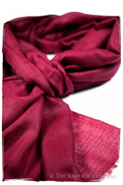 Bul Bul Garnet Kashmir Wool Scarf