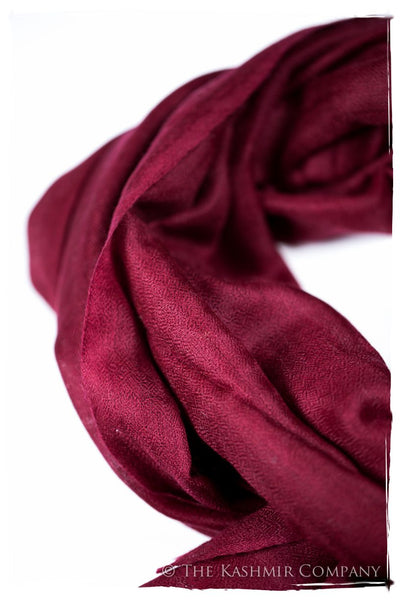 Bul Bul Garnet Kashmir Wool Scarf