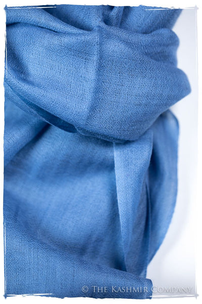 Bul Bul Regatta Blue Kashmir Wool Scarf