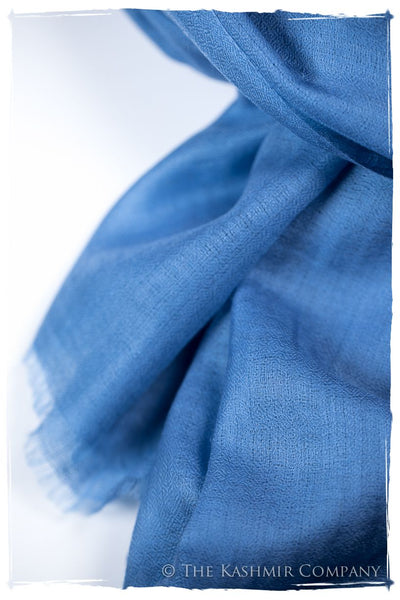 Bul Bul Regatta Blue Kashmir Wool Scarf