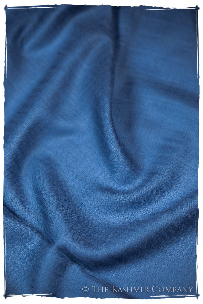 Bul Bul Regatta Blue Kashmir Wool Scarf