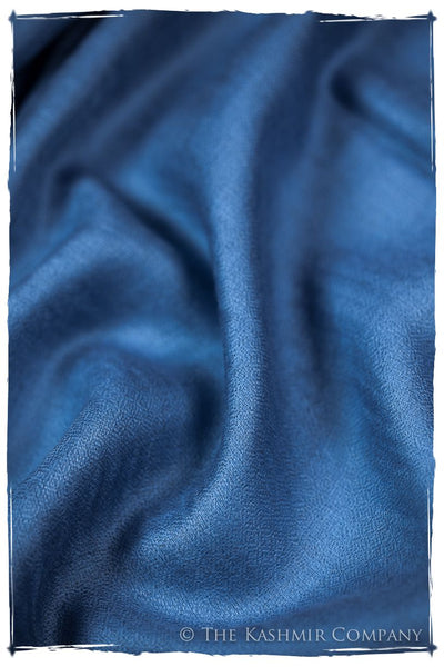 Bul Bul Regatta Blue Kashmir Wool Scarf