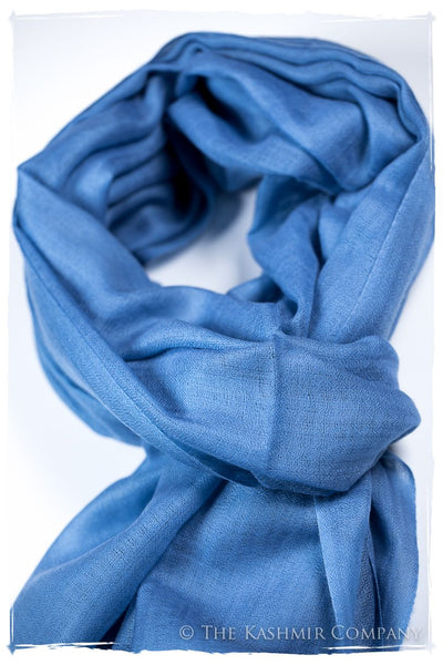 Bul Bul Regatta Blue Kashmir Wool Scarf