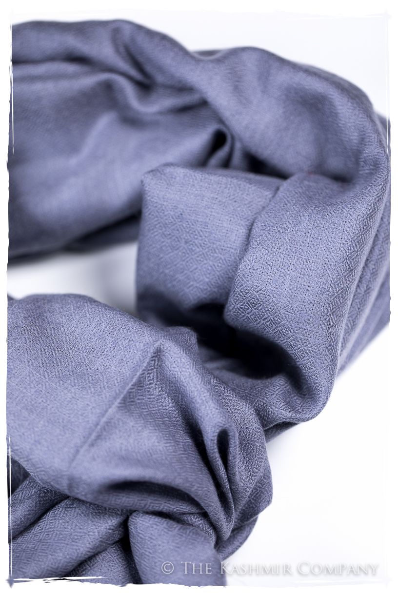 Bul Bul Blue Ice Kashmir Wool Scarf