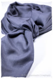 Bul Bul Blue Ice Kashmir Wool Scarf