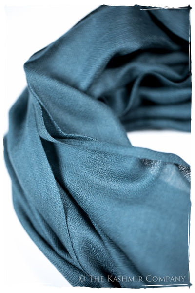 Bul Bul Colonial Blue Kashmir Wool Scarf