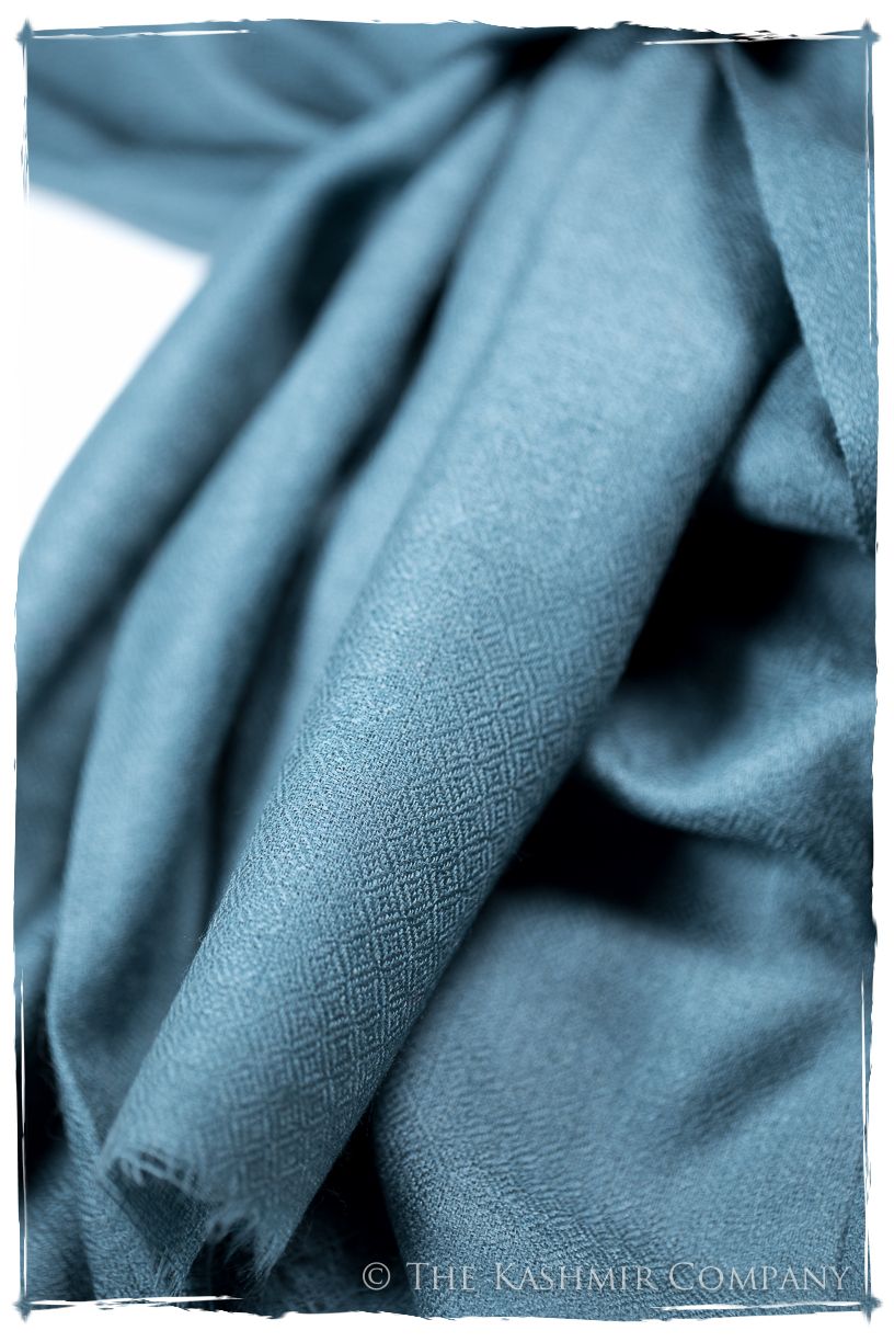 Bul Bul Colonial Blue Kashmir Wool Scarf