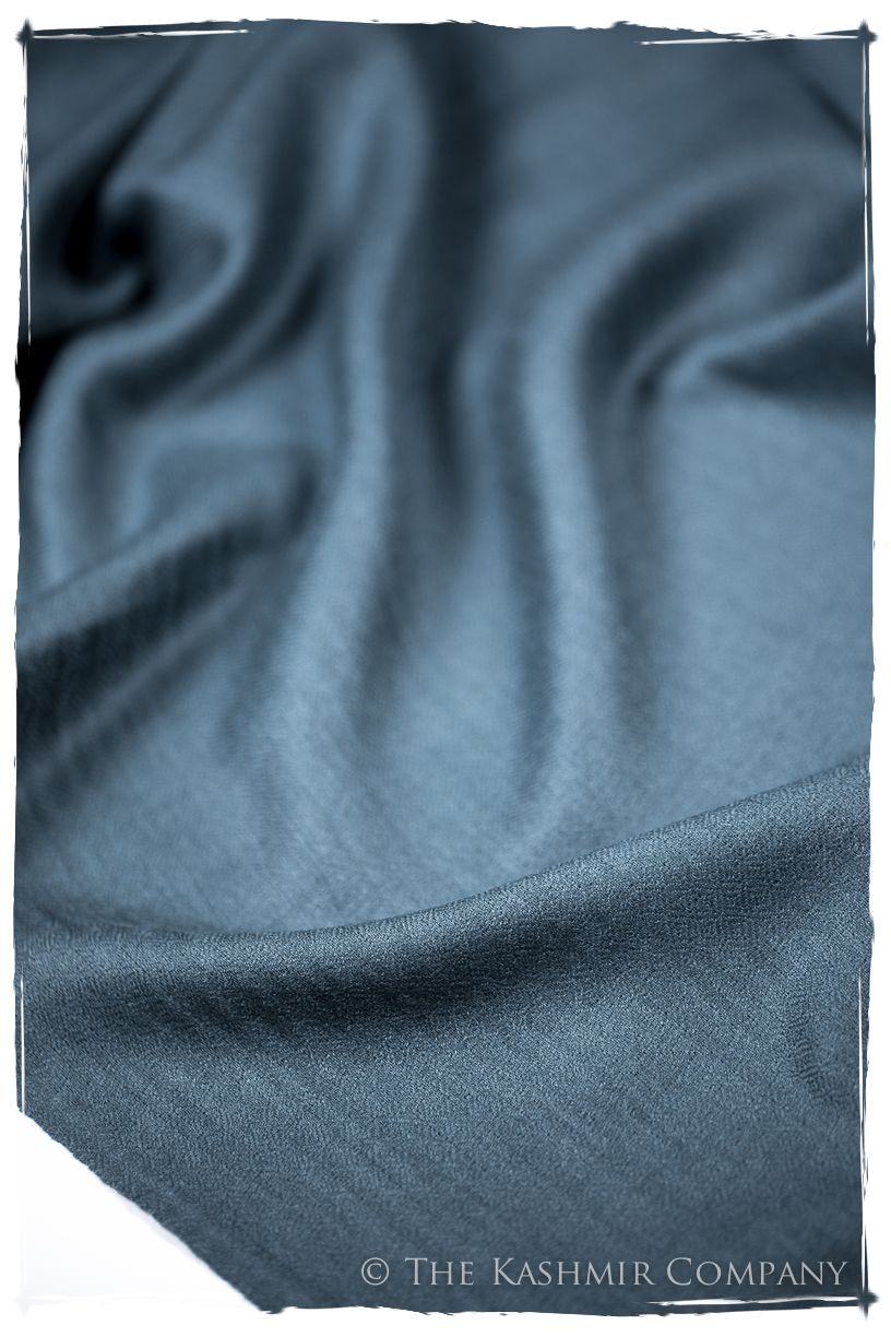Bul Bul Colonial Blue Kashmir Wool Scarf