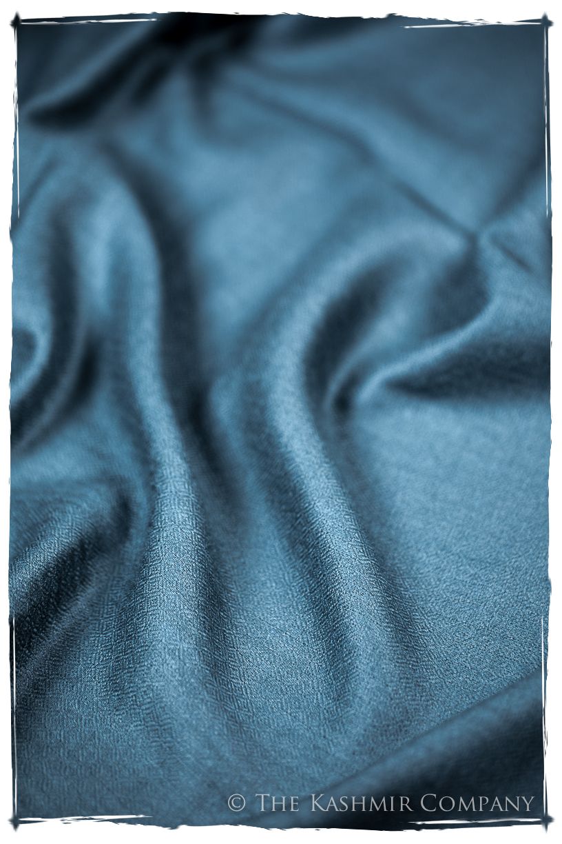 Bul Bul Colonial Blue Kashmir Wool Scarf