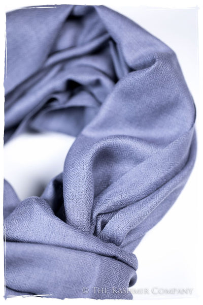 Bul Bul Baja Blue Kashmir Wool Scarf