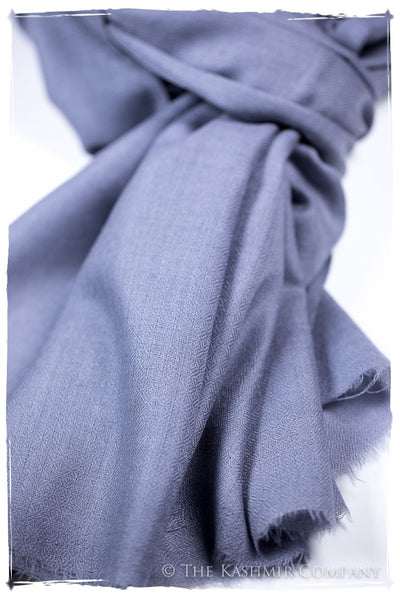 Bul Bul Baja Blue Kashmir Wool Scarf