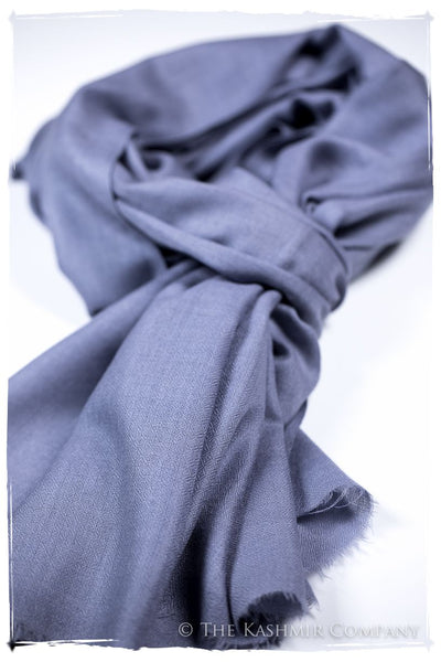 Bul Bul Baja Blue Kashmir Wool Scarf