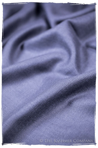 Bul Bul Baja Blue Kashmir Wool Scarf