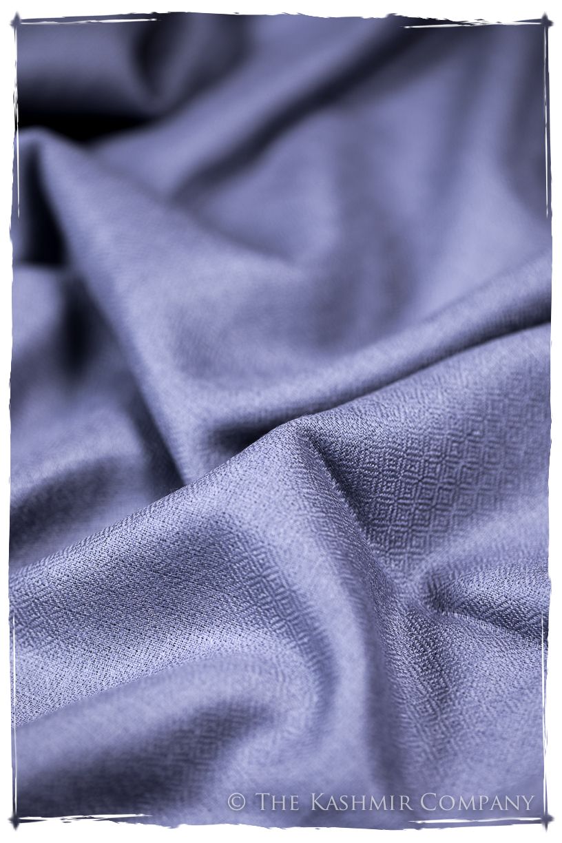 Bul Bul Baja Blue Kashmir Wool Scarf