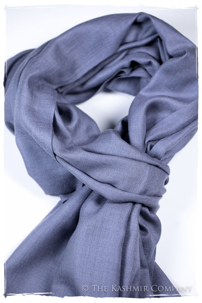 Bul Bul Baja Blue Kashmir Wool Scarf