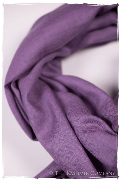 Bul Bul Amethyst Orchid Kashmir Wool Scarf