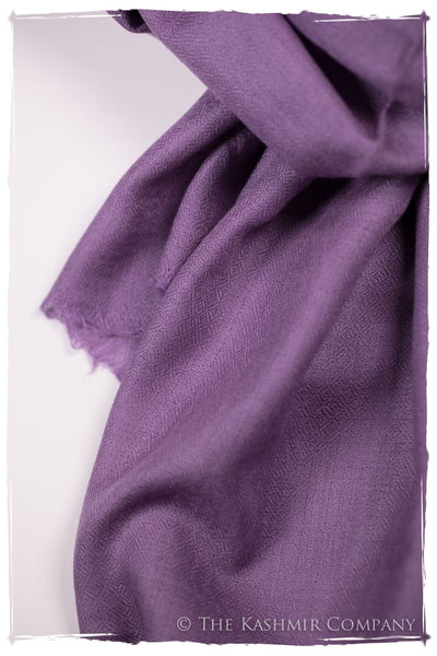 Bul Bul Amethyst Orchid Kashmir Wool Scarf