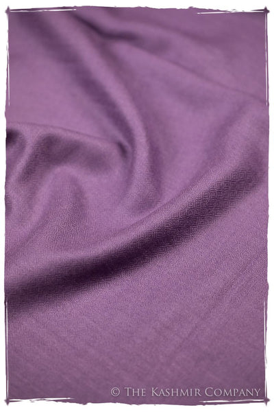 Bul Bul Amethyst Orchid Kashmir Wool Scarf