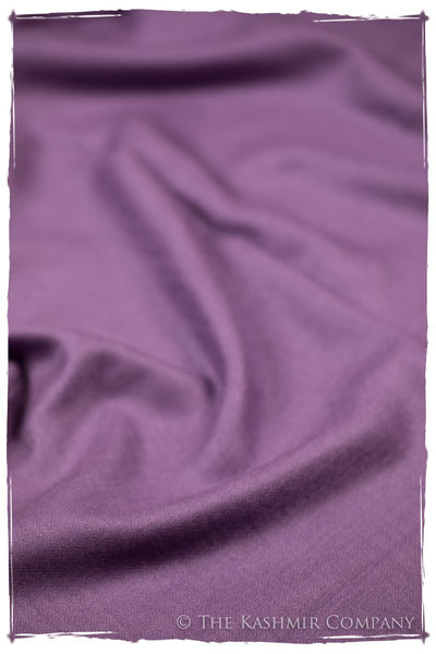 Bul Bul Amethyst Orchid Kashmir Wool Scarf