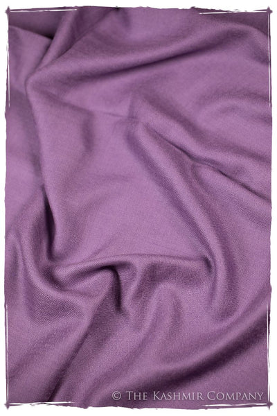 Bul Bul Amethyst Orchid Kashmir Wool Scarf