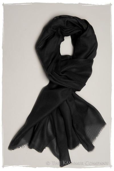 Moonless Night Onyx Cashmere Scarf