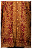 Française Palais d'orient Bordeaux Paisley Silk Jacket