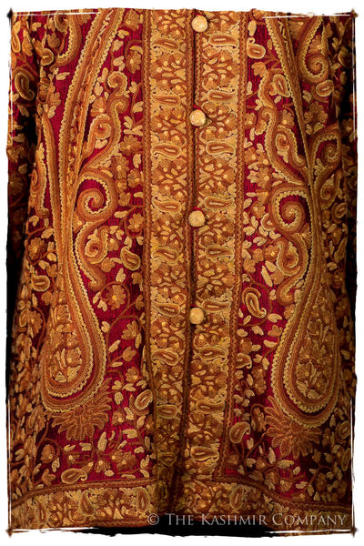 Française Palais d'orient Bordeaux Paisley Silk Jacket