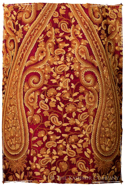 Française Palais d'orient Bordeaux Paisley Silk Jacket