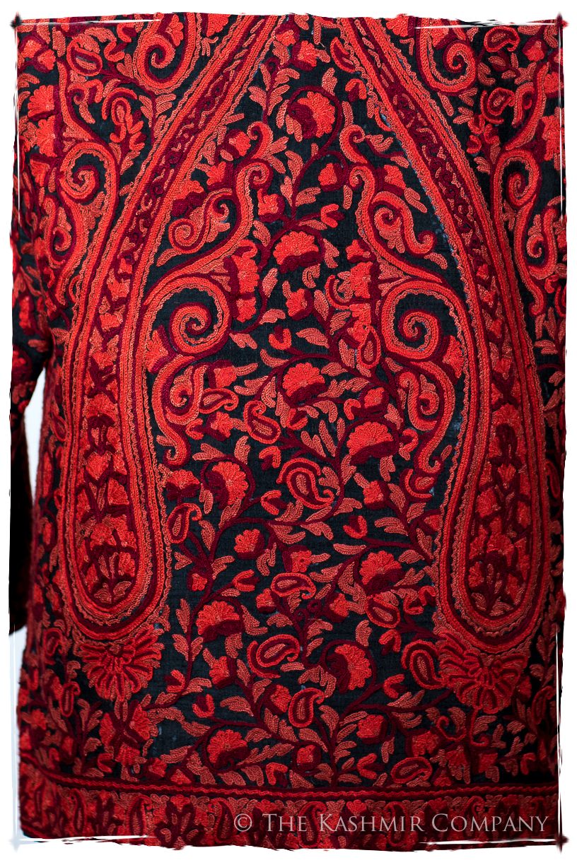 Française Rococo Rouge Palais Paisley Silk Jacket