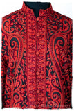 Française Rococo Rouge Palais Paisley Silk Jacket