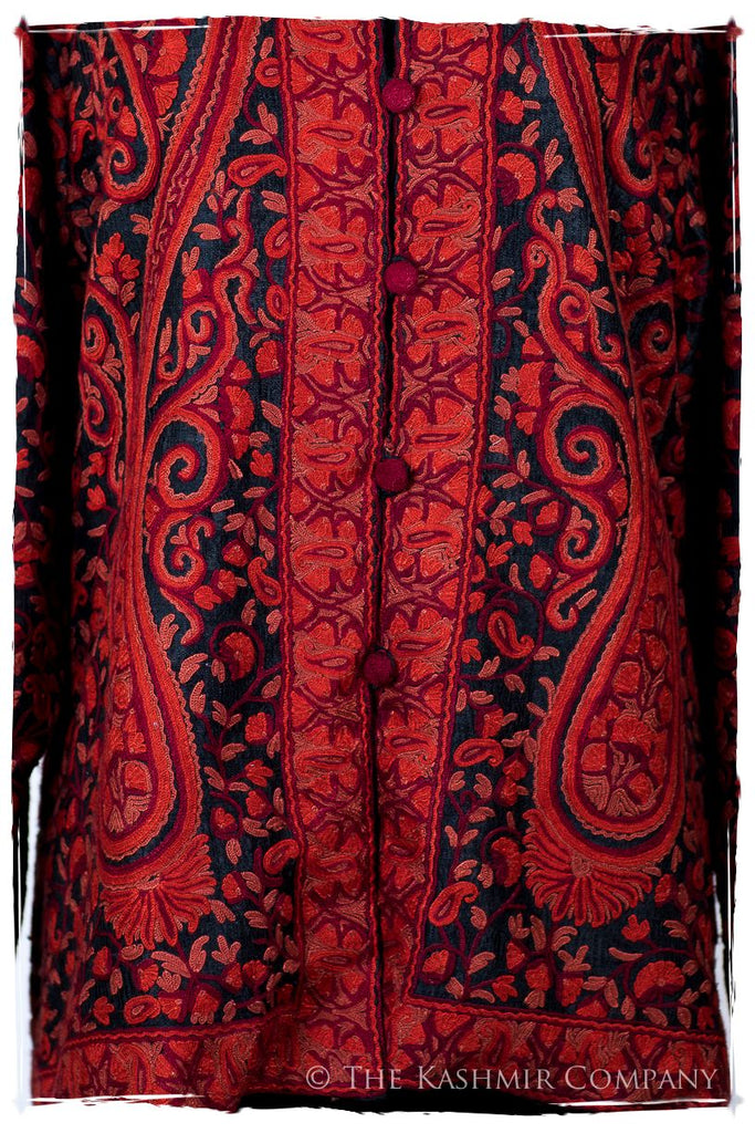 Française Rococo Rouge Palais Paisley Silk Jacket — Seasons by The Kashmir  Company