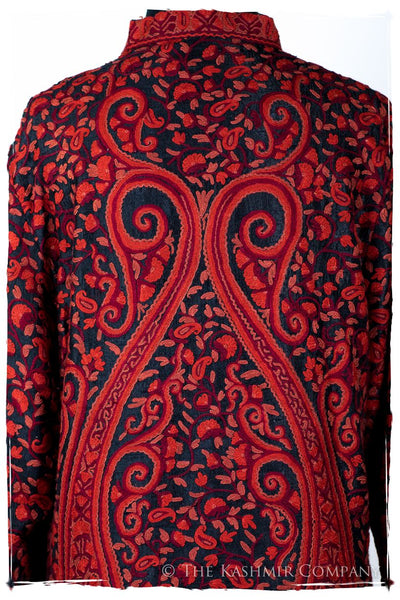 Française Rococo Rouge Palais Paisley Silk Jacket