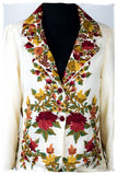 Française Ivorie d'oeillet Renoir Wool Short Jacket