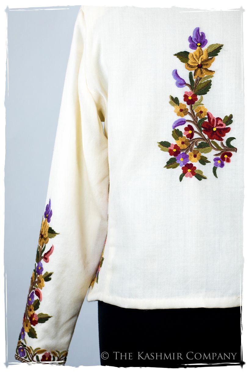 Française Ivorie Georgétte Renoir Wool Short Jacket