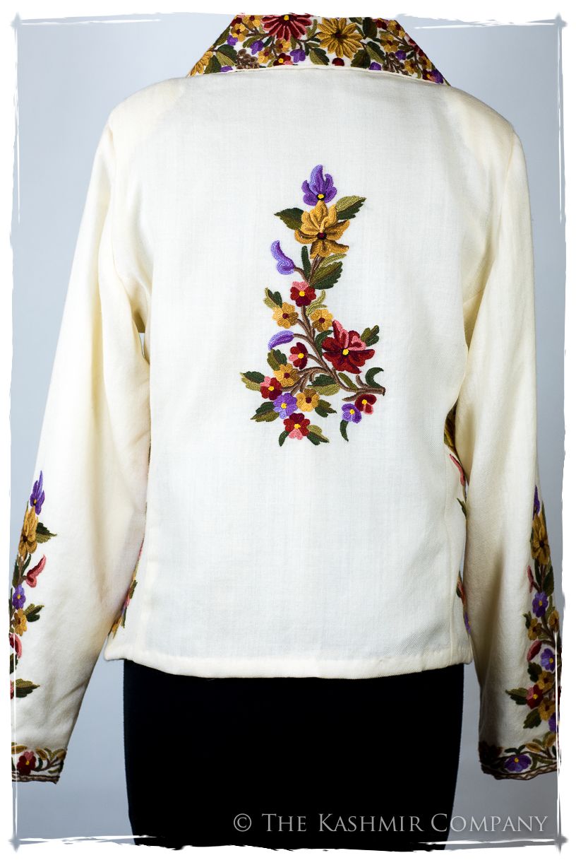 Française Ivorie Georgétte Renoir Wool Short Jacket
