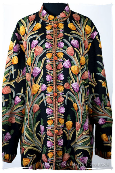 Française Jardin de Tulipés d'Provence Renoir Wool Jacket
