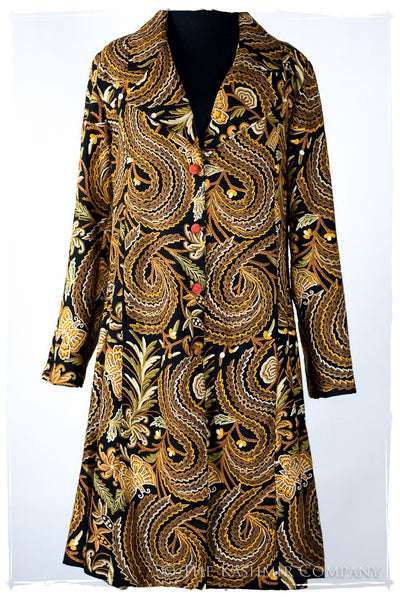 Française Jardin des Papillons Orient Renoir Wool Coat