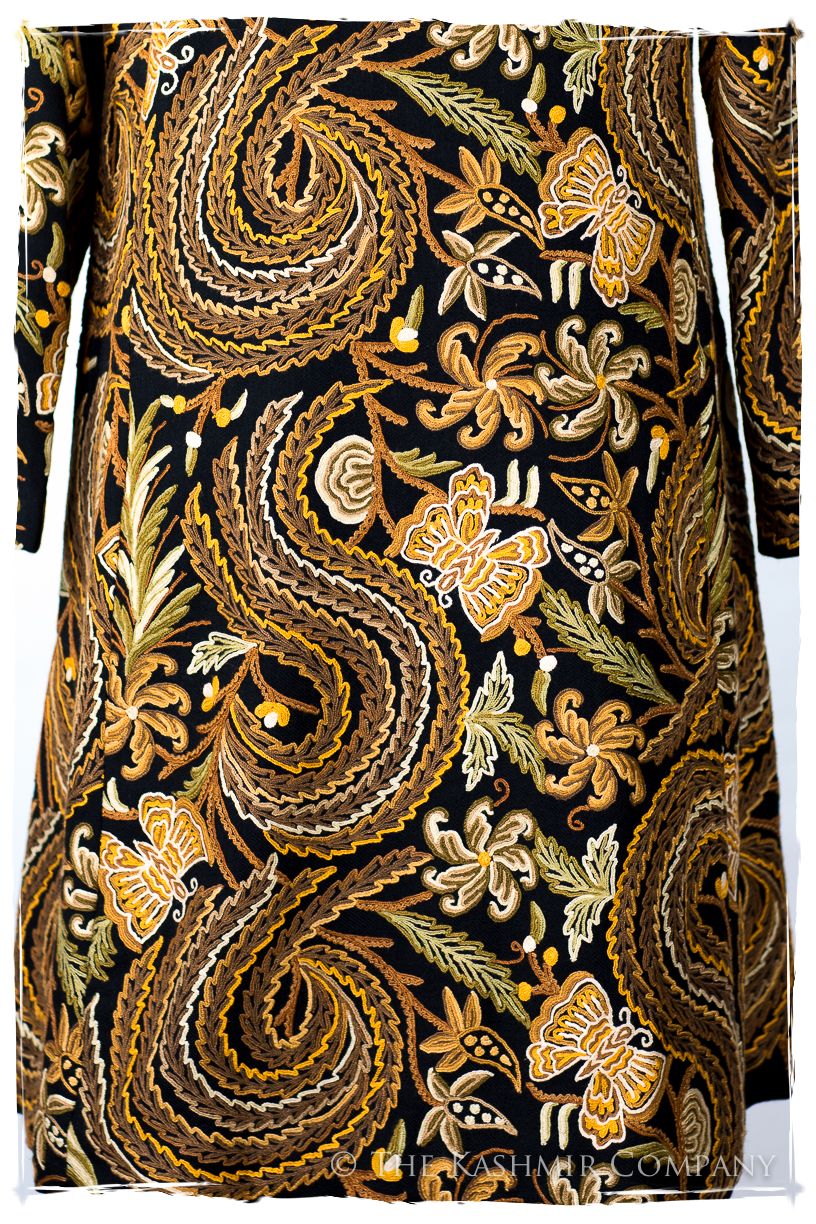 Française Jardin des Papillons Orient Renoir Wool Coat