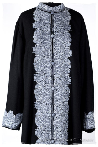 Française Marie-Élise de Gracé Paisley Secret Garden Wool Coat