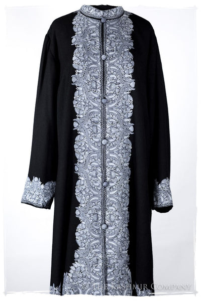 Française Marie-Élise de Gracé Paisley Secret Garden Wool Coat