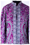 Française Lilac d'orient Royalé Paisley Silk Coat
