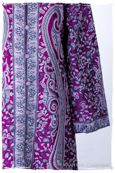 Française Lilac d'orient Royalé Paisley Silk Coat