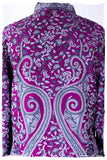 Française Lilac d'orient Royalé Paisley Silk Coat