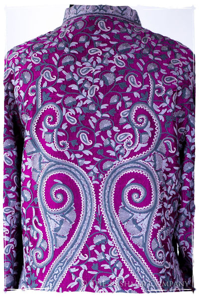 Française Lilac d'orient Royalé Paisley Silk Coat