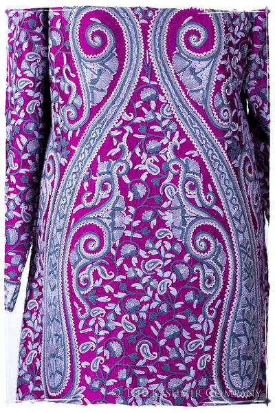 Française Lilac d'orient Royalé Paisley Silk Coat