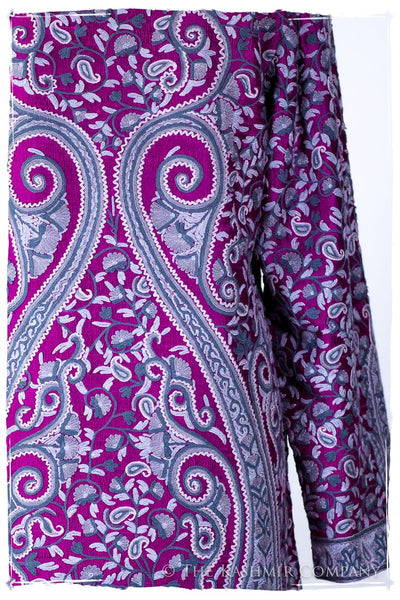 Française Lilac d'orient Royalé Paisley Silk Coat