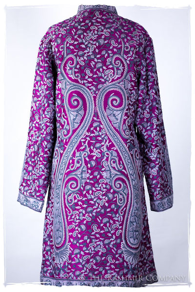 Française Lilac d'orient Royalé Paisley Silk Coat